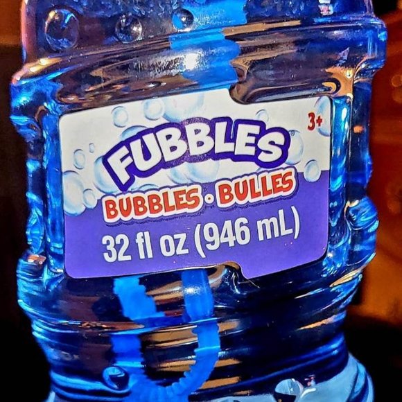 "Little Kids - Fubbles 32 Fluid Ounce Bubble Solution" (Blue-Bottle) (Brand-New) - Picture 1 of 2